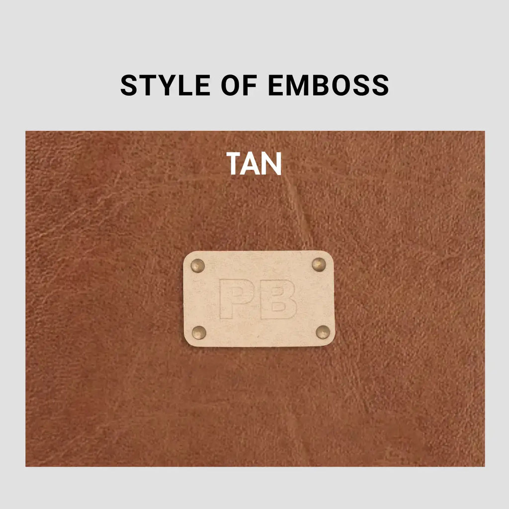 PERSONALISED VANITY CASE INITIALS - TAN