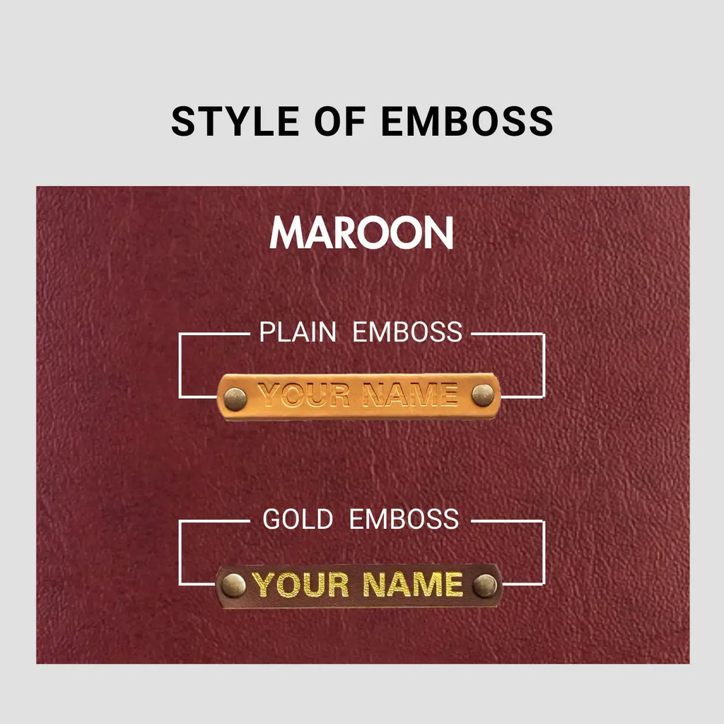 PERSONALISED VANITY CASE - MAROON