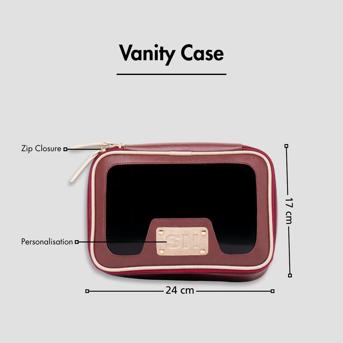 ULTIMATE VANITY KIT INITIALS - MAROON