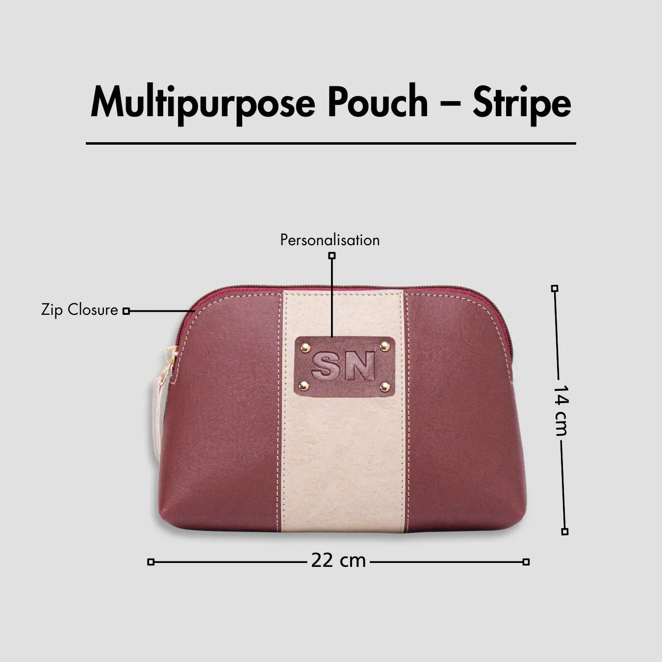 ULTIMATE VANITY KIT INITIALS - MAROON
