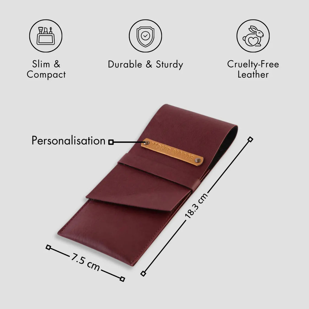 PERSONALISED PENCIL CASE - MAROON