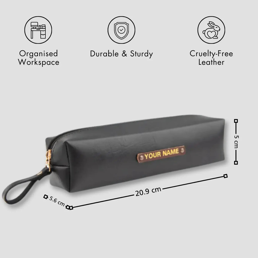 PERSONALISED STATIONERY POUCH - BLACK
