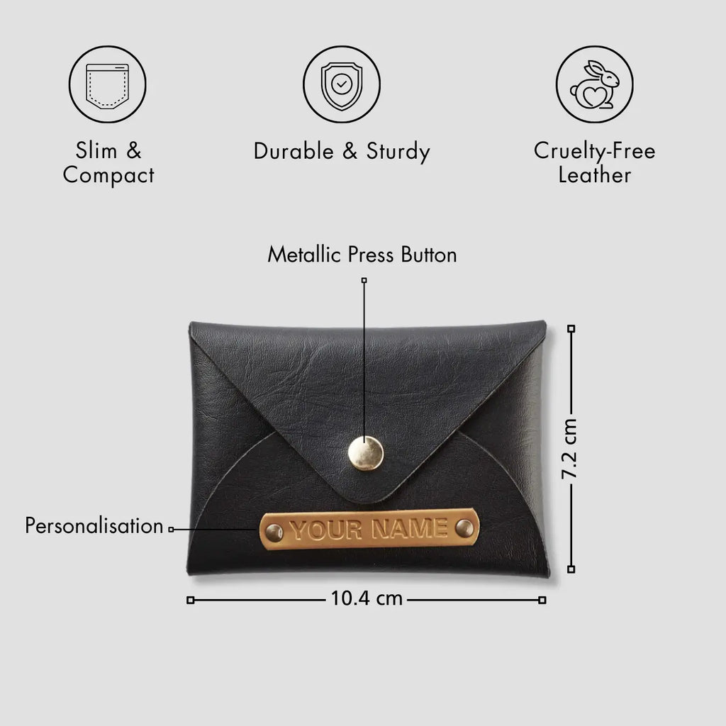 PERSONALISED CARDHOLDER - BLACK