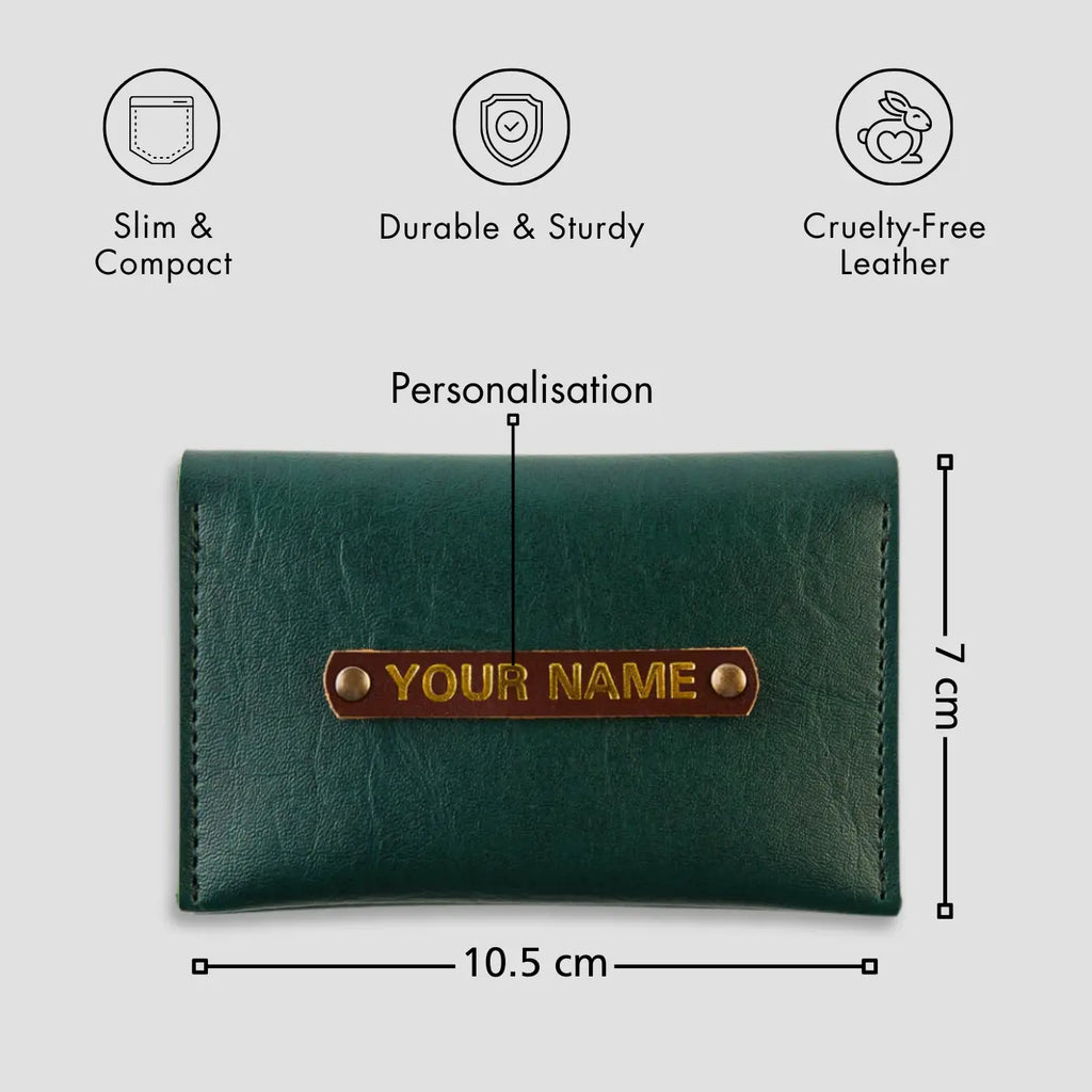 PERSONALISED MINI WALLET - GREEN