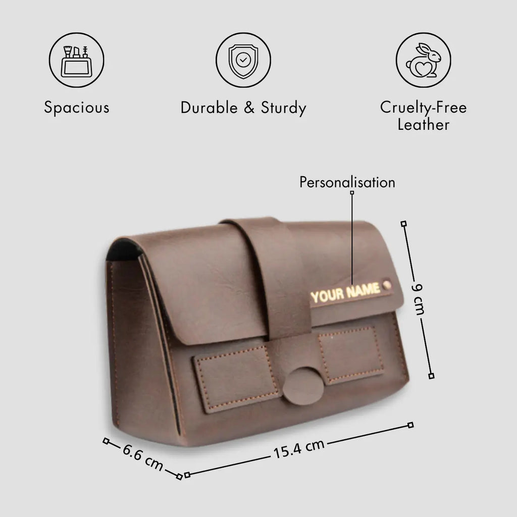 PERSONALISED CHARGER ORGANISER - BROWN