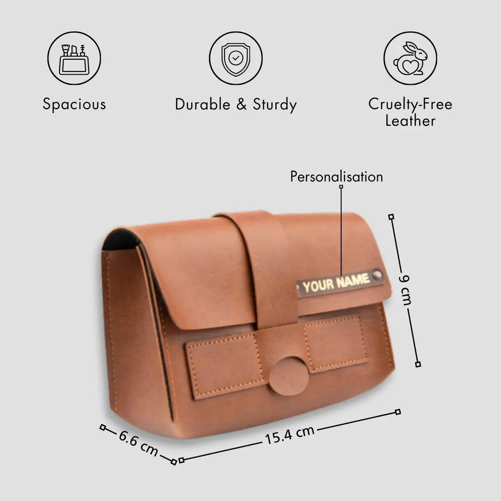 PERSONALISED CHARGER ORGANISER - TAN