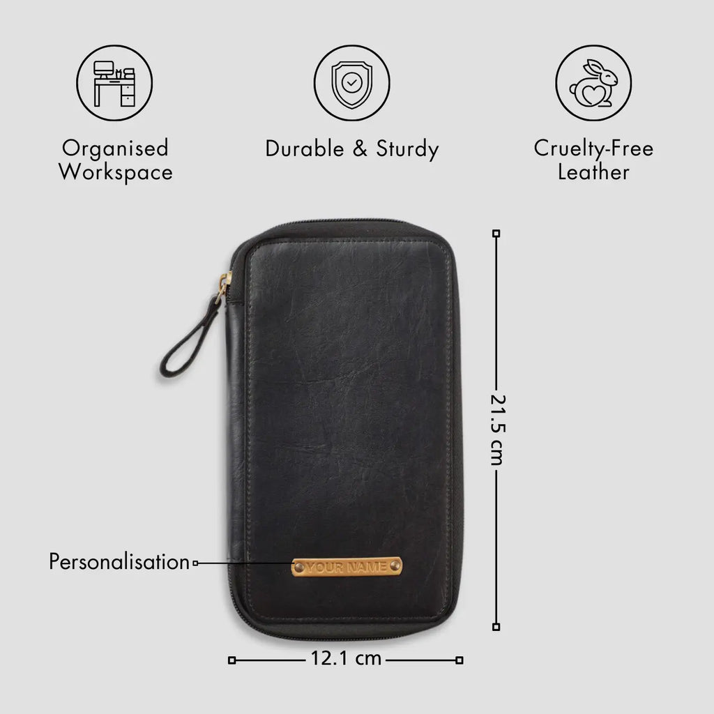 PERSONALISED GADGET ORGANISER - BLACK