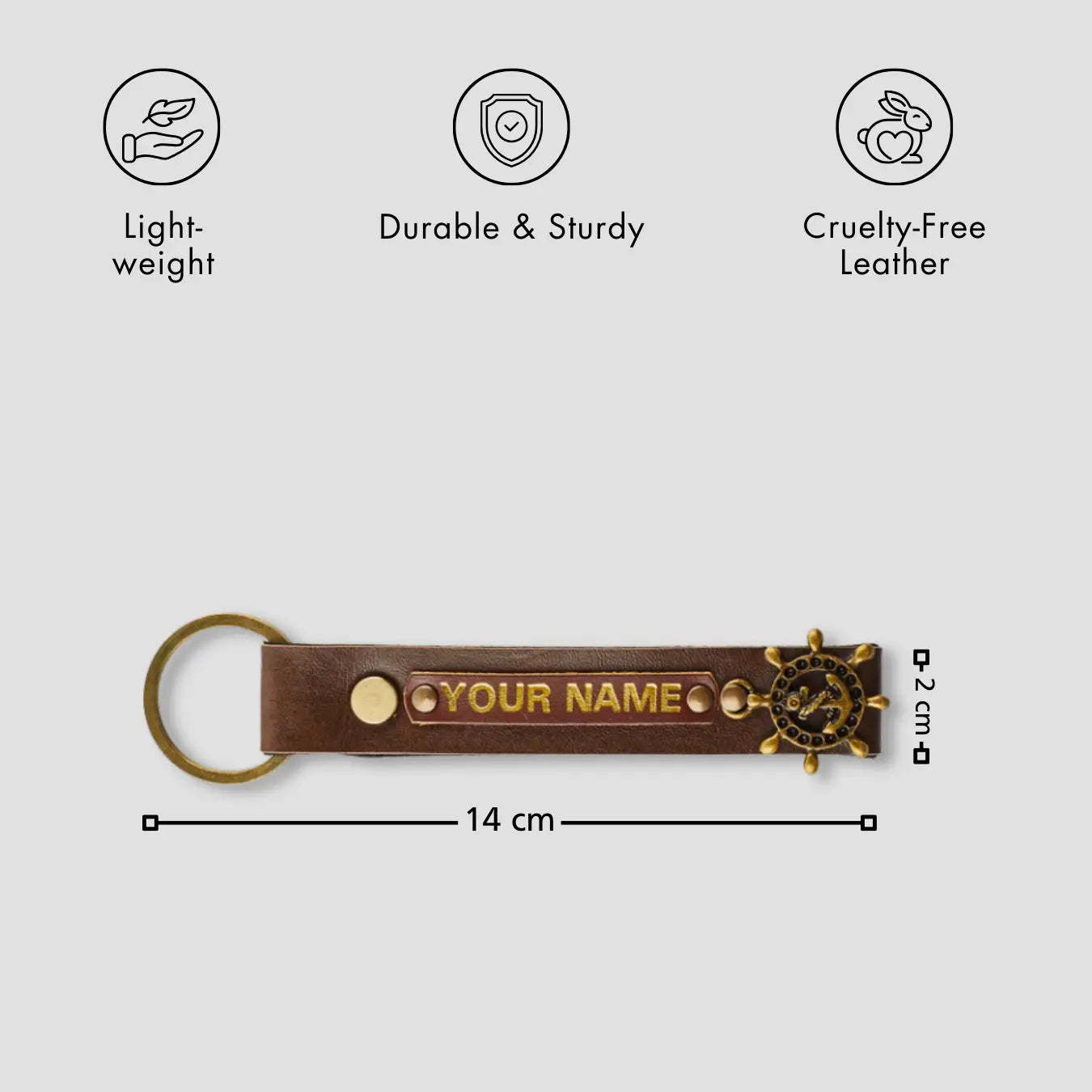 PERSONALISED KEYCHAIN - MAROON