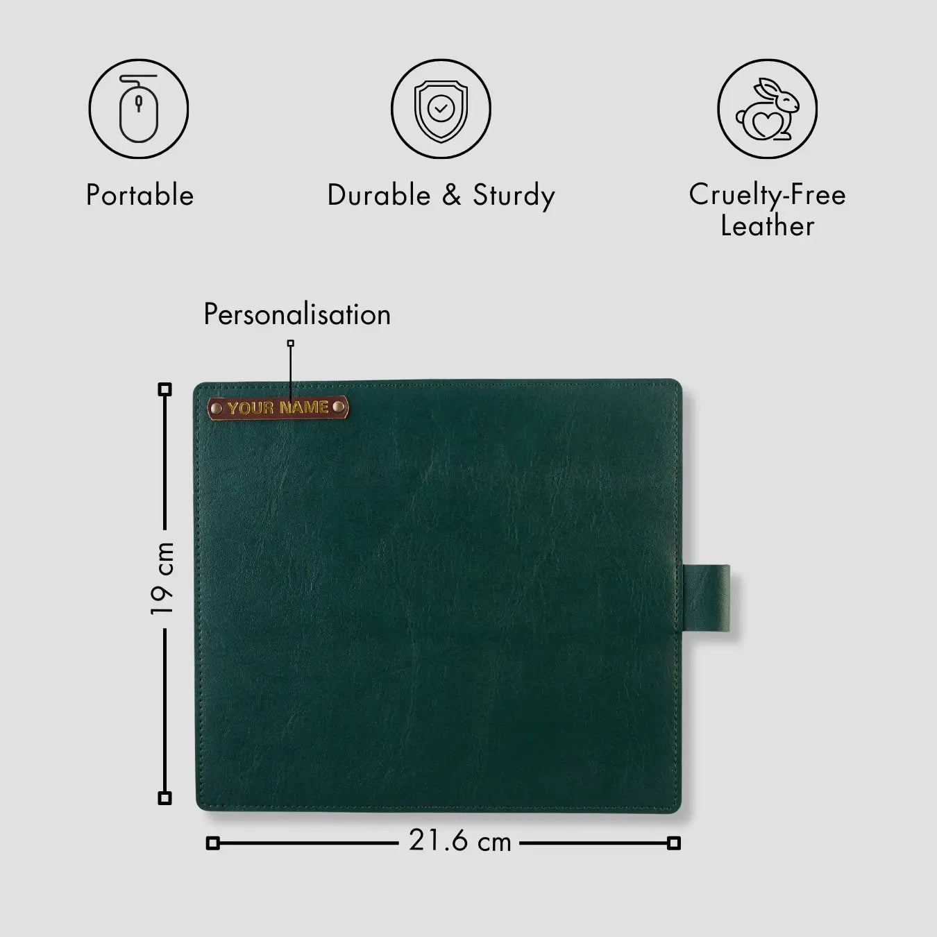 PERSONALISED MOUSE PAD - GREEN