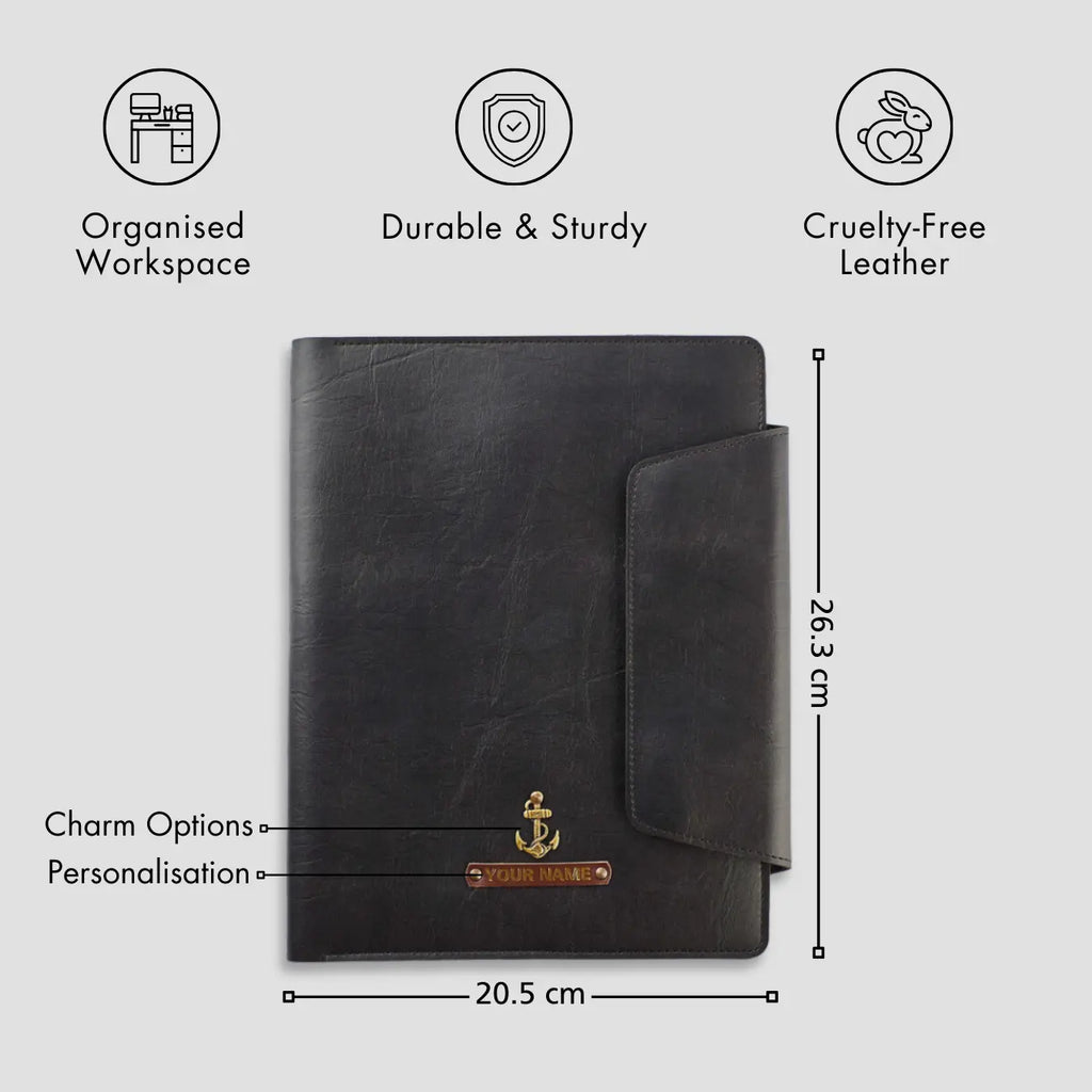 PERSONALISED OFFICE FOLDER - BLACK