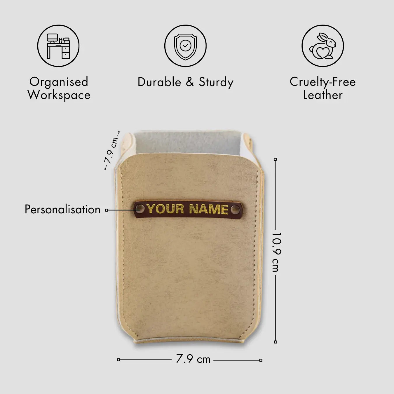PERSONALISED PENSTAND - BEIGE