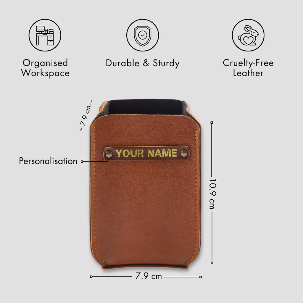 PERSONALISED PENSTAND - TAN