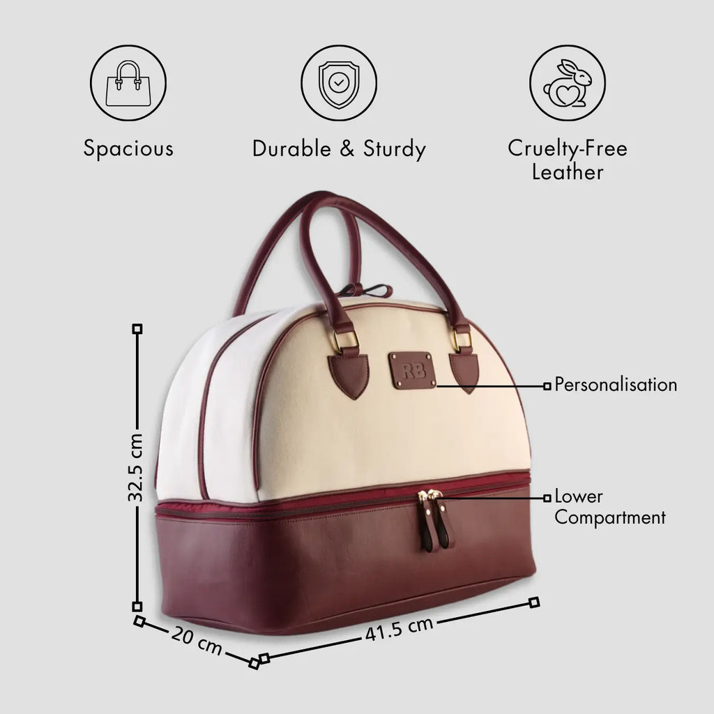PERSONALISED WEEKENDER BAG - MAROON