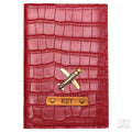 Wine Red Vegan Executive Leather Passport Wallet - www.giftlift.in