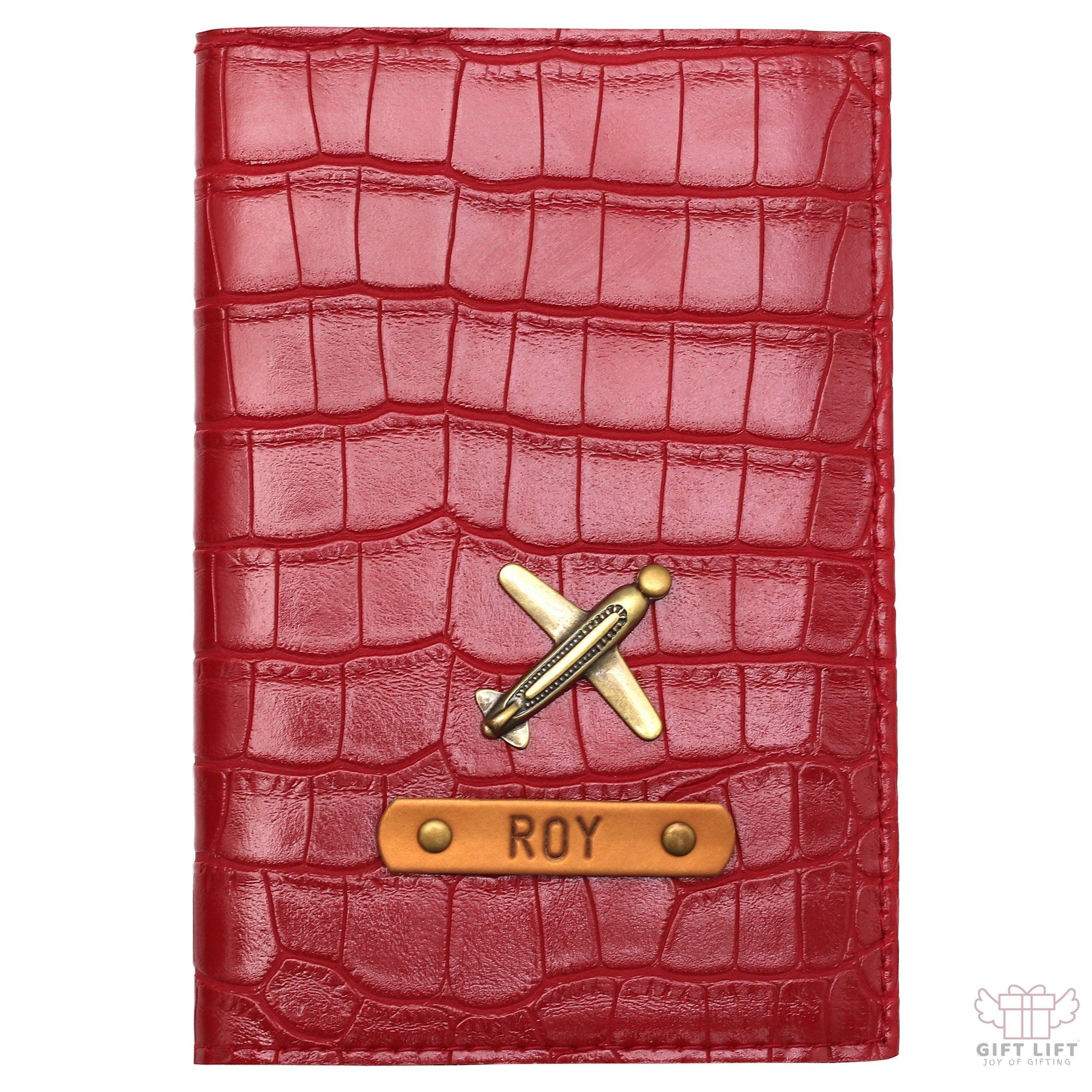 Wine Red Vegan Executive Leather Passport Wallet