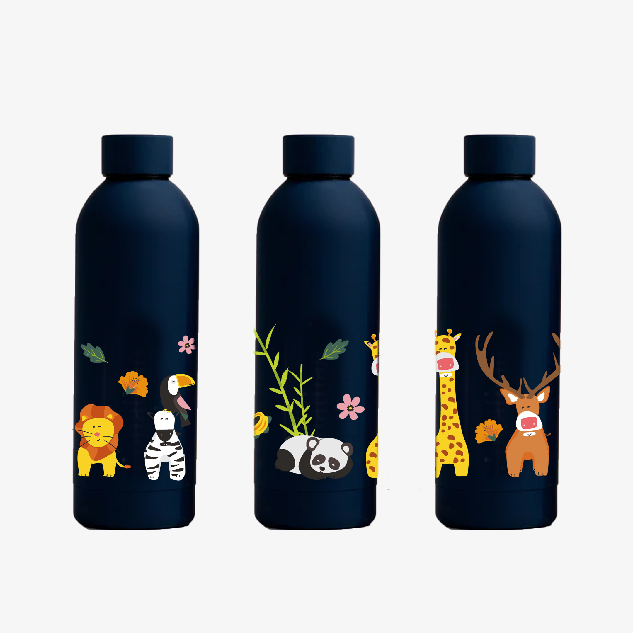 Kookumber - Personalised Water Bottle - Zoo Kingdom